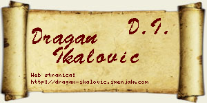 Dragan Ikalović vizit kartica